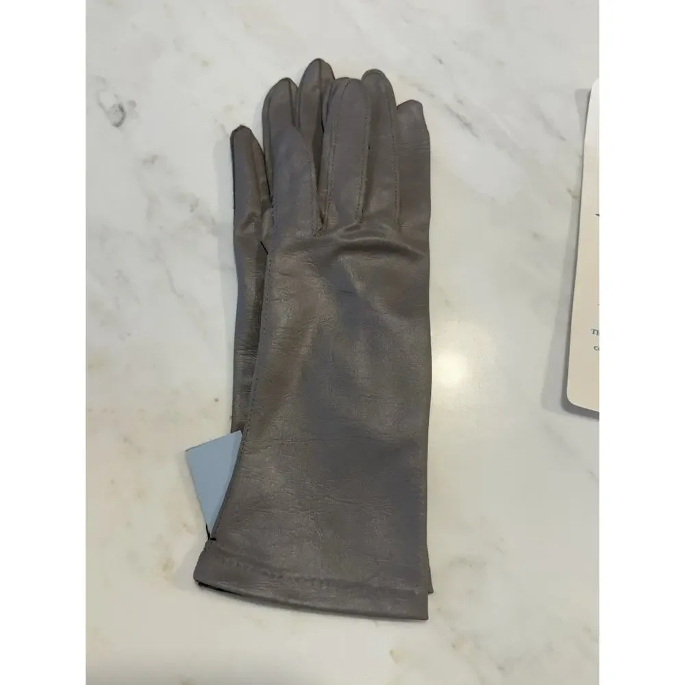 Vintage Van Raalte Nylon Grey Ladies Gloves Flex Fit
